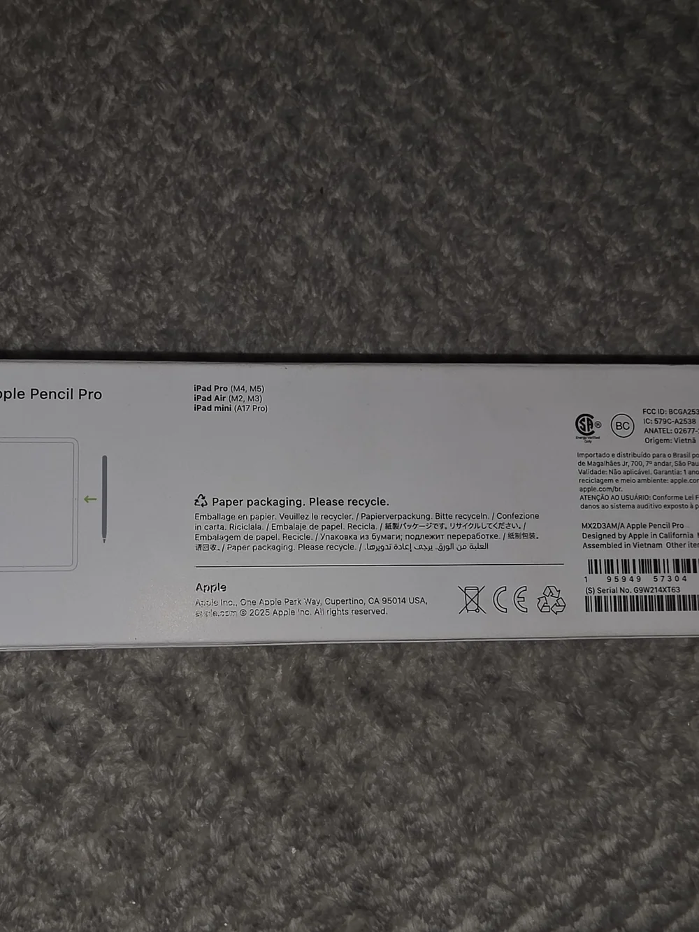 Apple Pencil (White) - iPad Stylus with Precision Tip